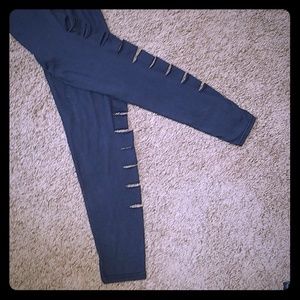 $7 ☆or 5 for $25☆ Black leggings w/cut outs